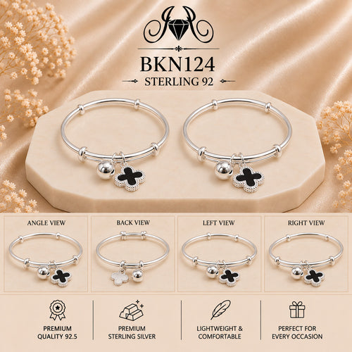 BKN124 92.5 Sterling Silver Bacha Kangan collage