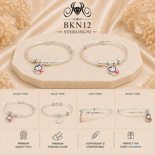 BKN12 92.5 Sterling Silver Bacha Kangan collage