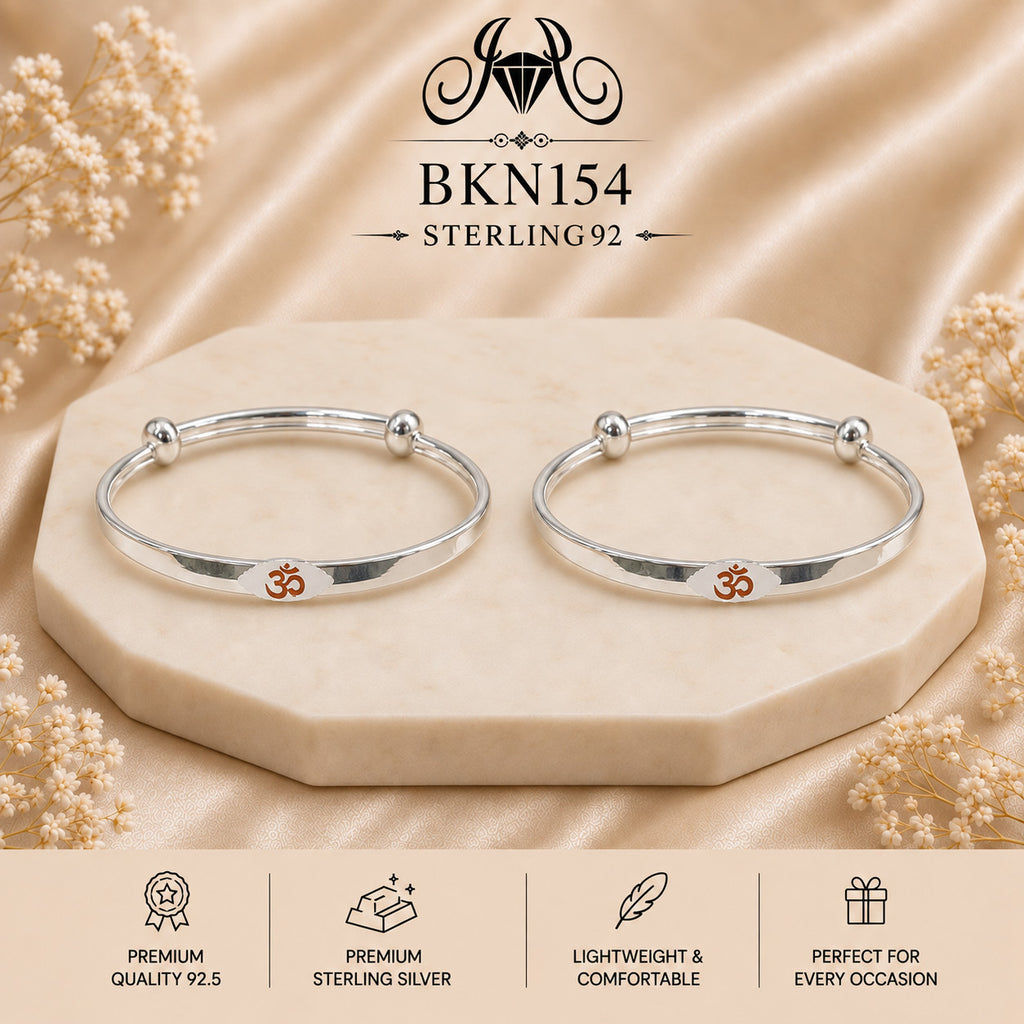 BKN154 92.5 Sterling Silver Bacha Kangan portrait
