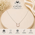 925 Sterling Silver Horseshoe Pendant Chain