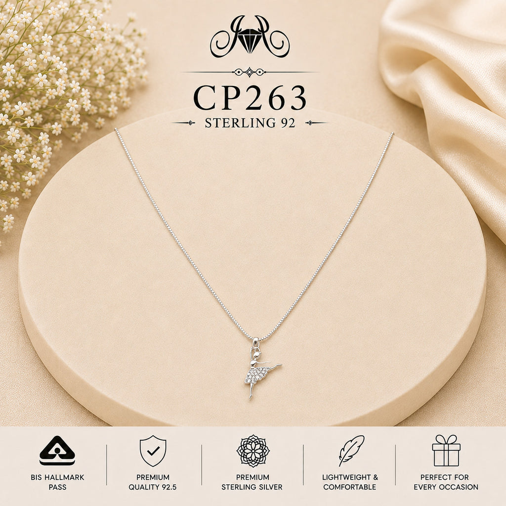 925 Sterling Silver Feather Pendant Chain