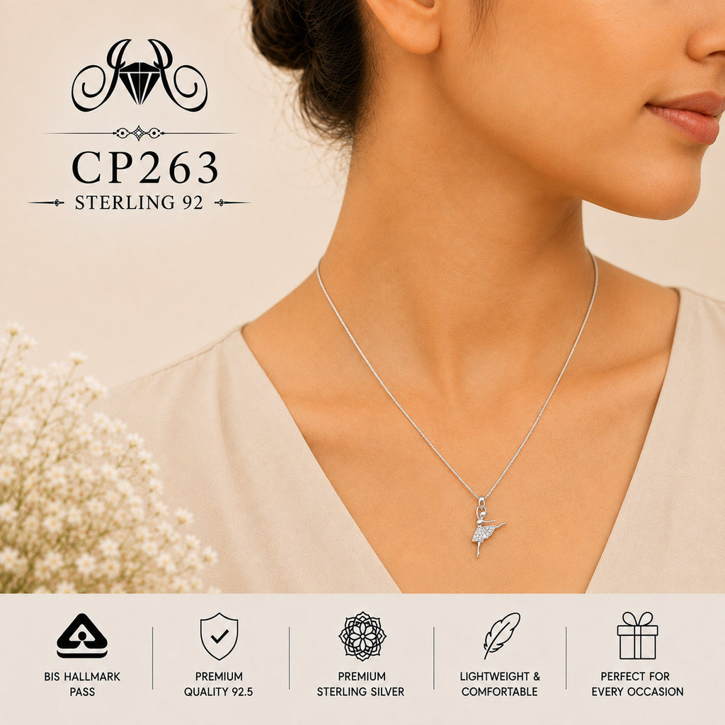 925 Sterling Silver Feather Pendant Chain