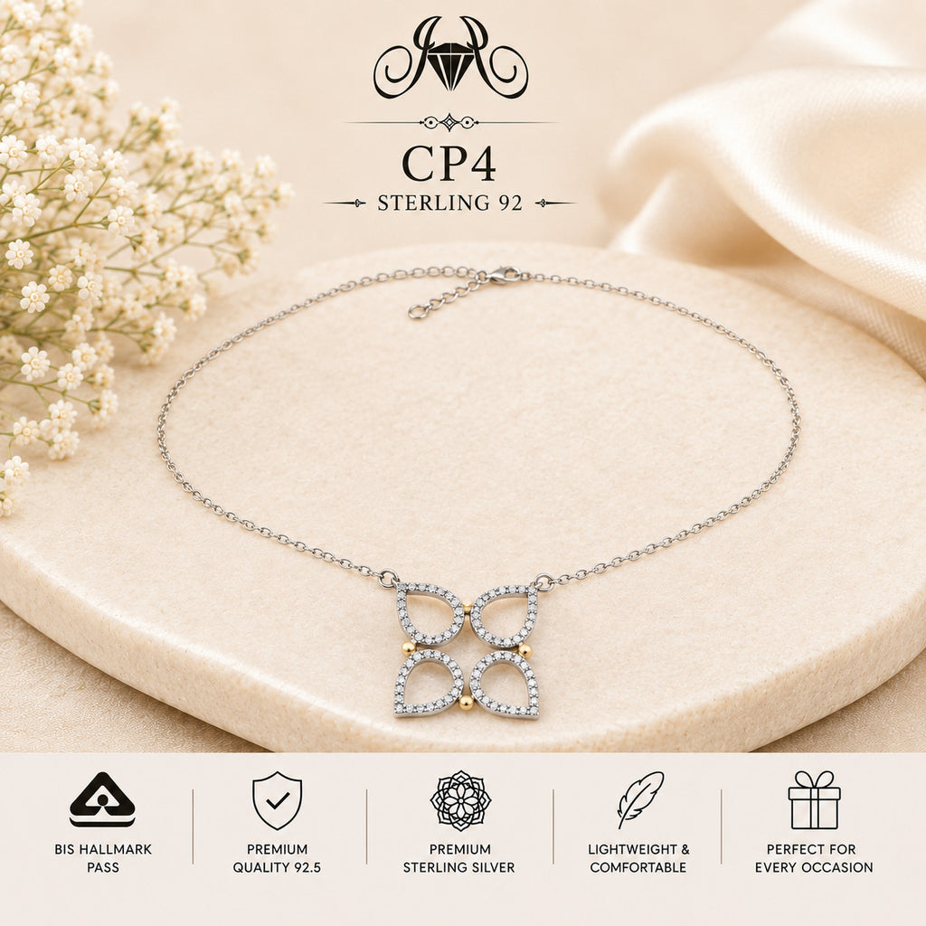 925 Sterling Silver Butterfly Pendant Chain CP4 - Portrait