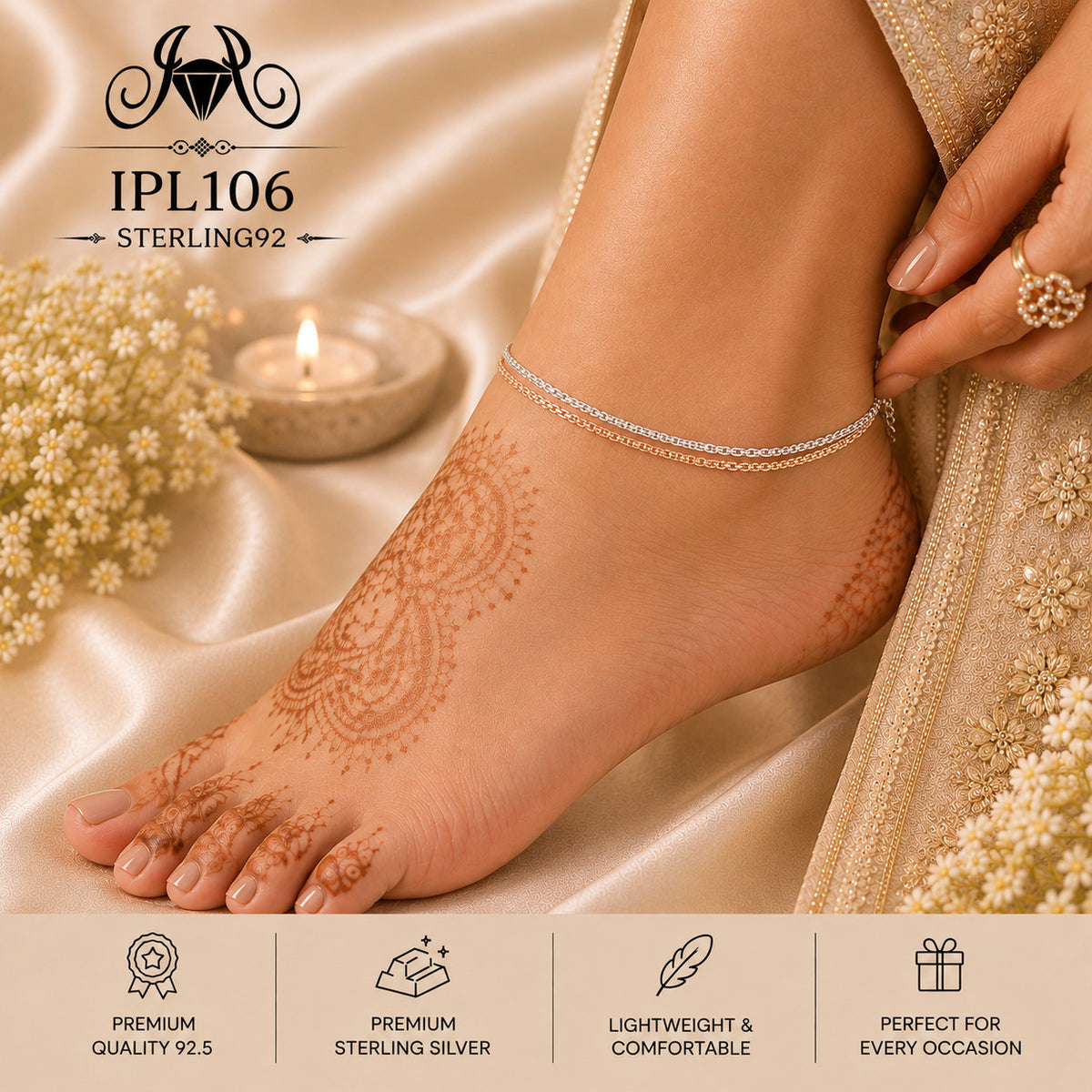 IPL106 Imported Payal wearing