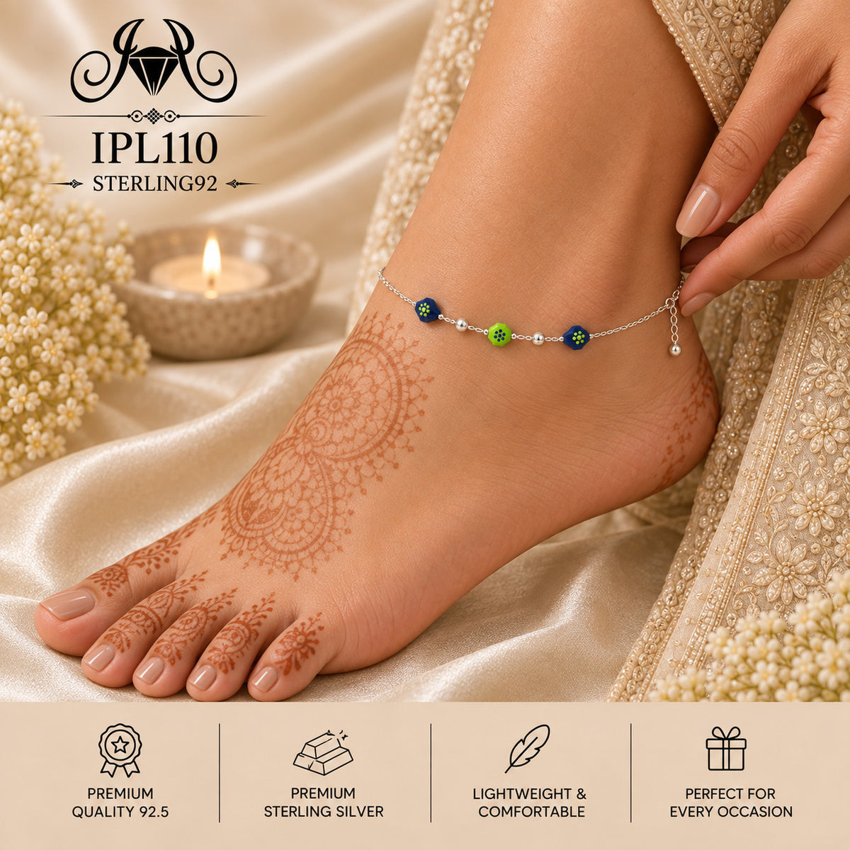 IPL110 Imported Payal wearing