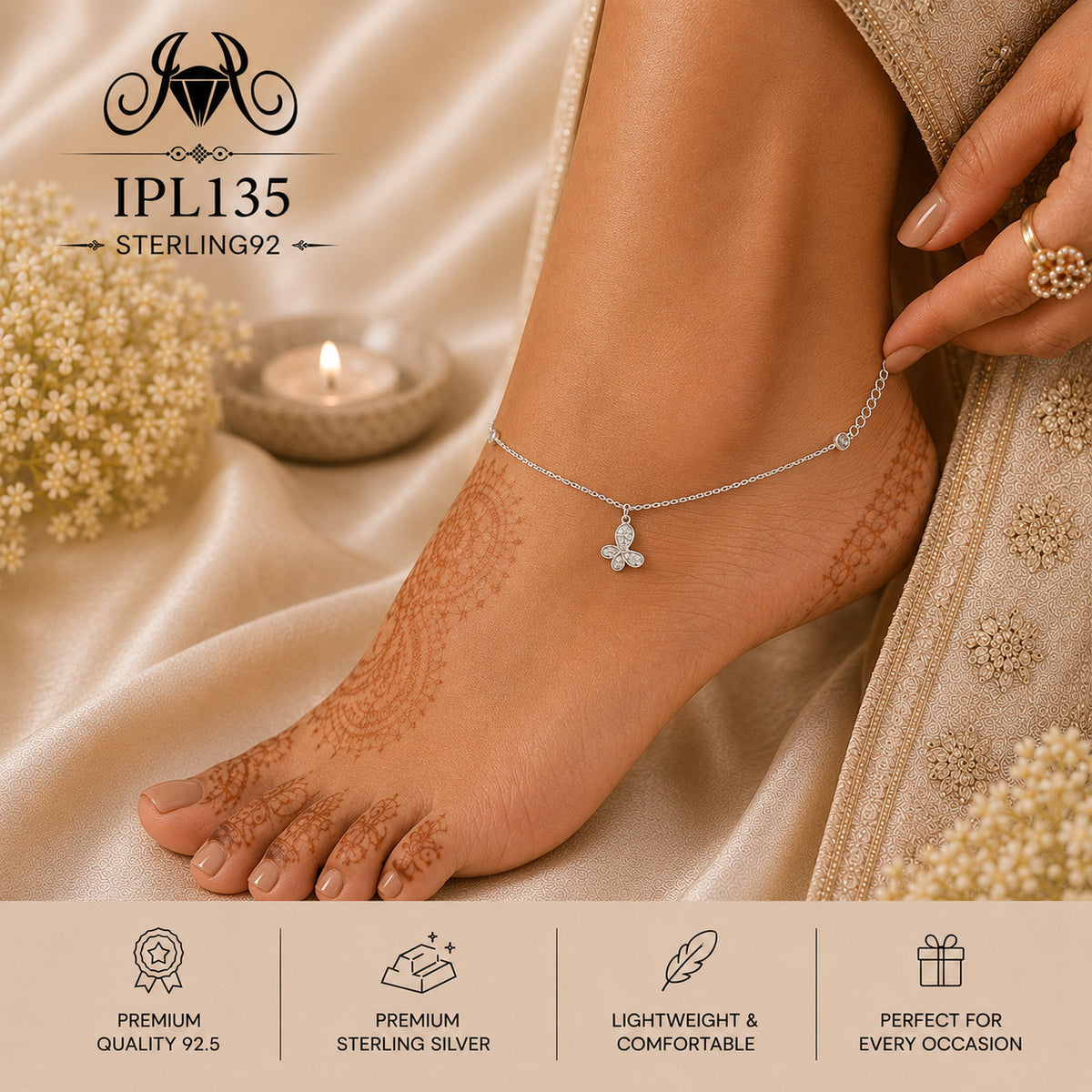 IPL135 Imported Payal wearing