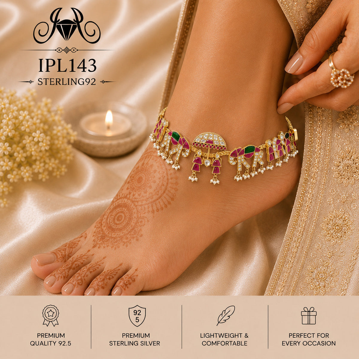 IPL143 Imported Payal wearing