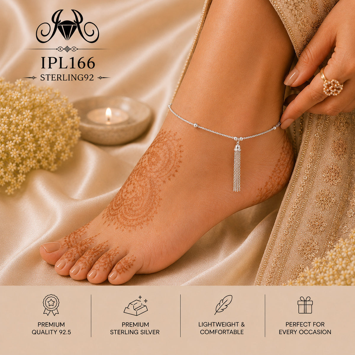 IPL166 Imported Payal wearing