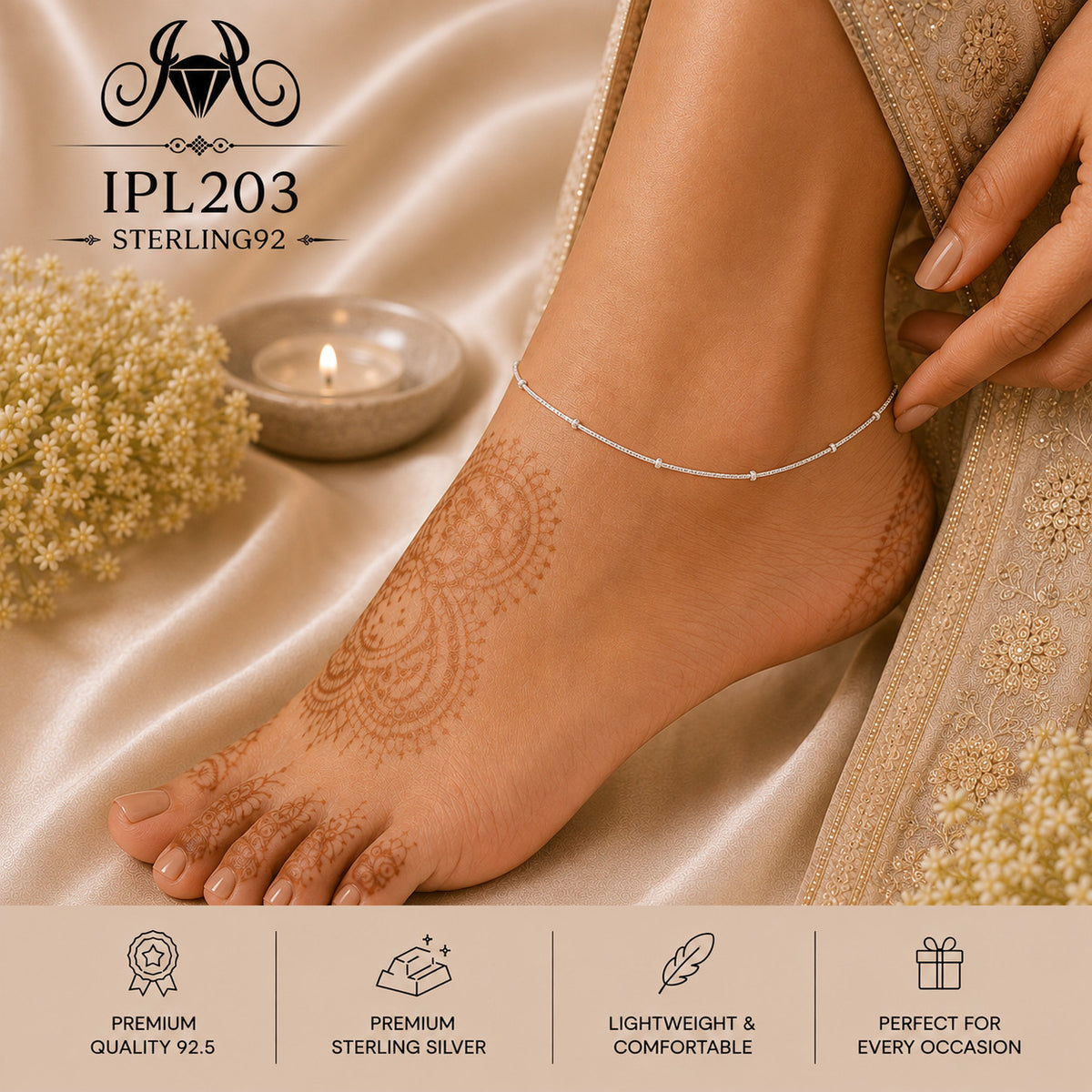 IPL203 Imported Payal wearing