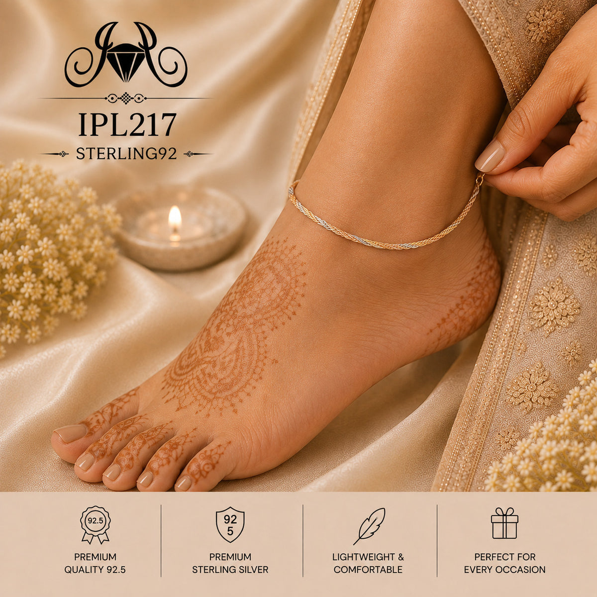 IPL217 Imported Payal wearing