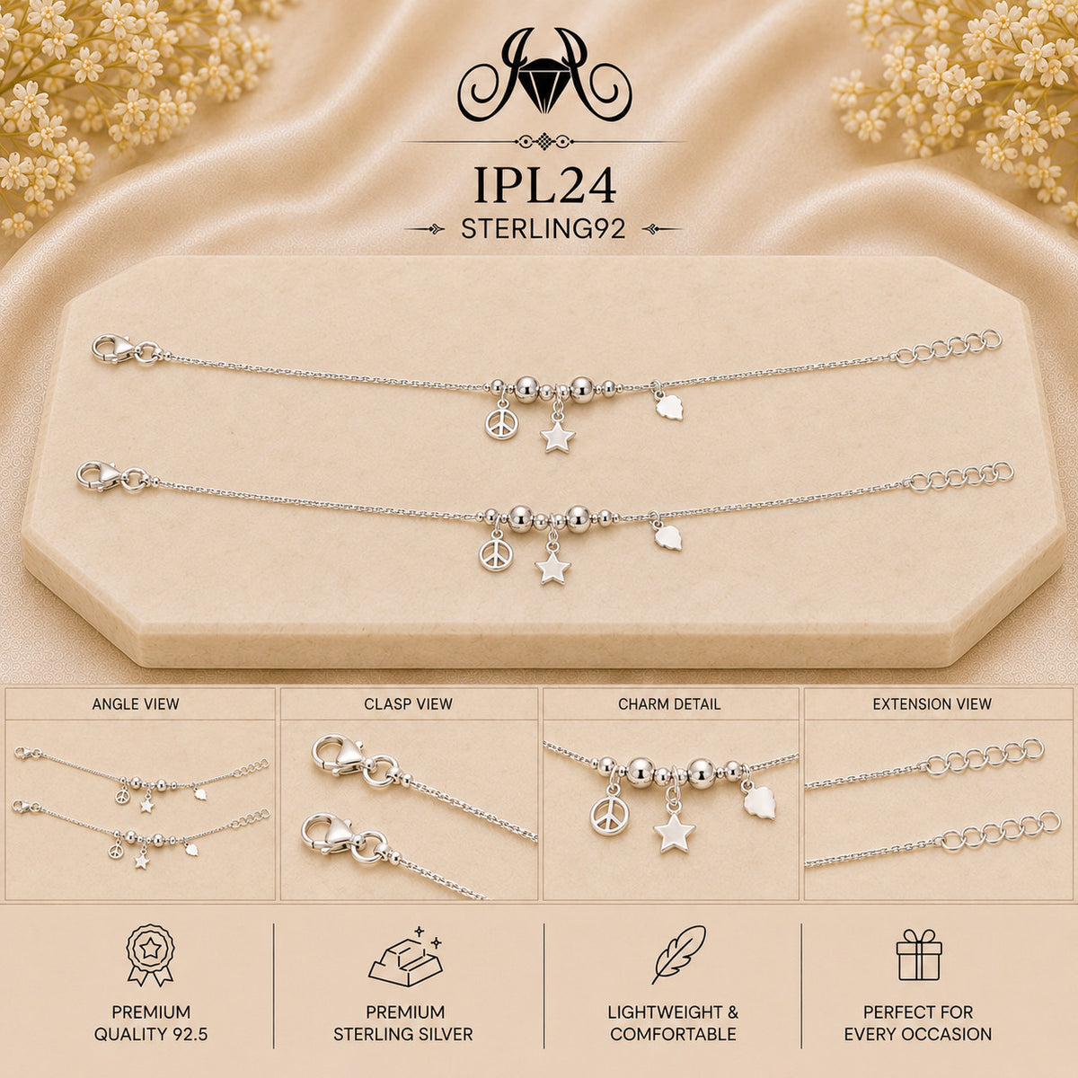 IPL24 92.5 Sterling Silver Payal Collage