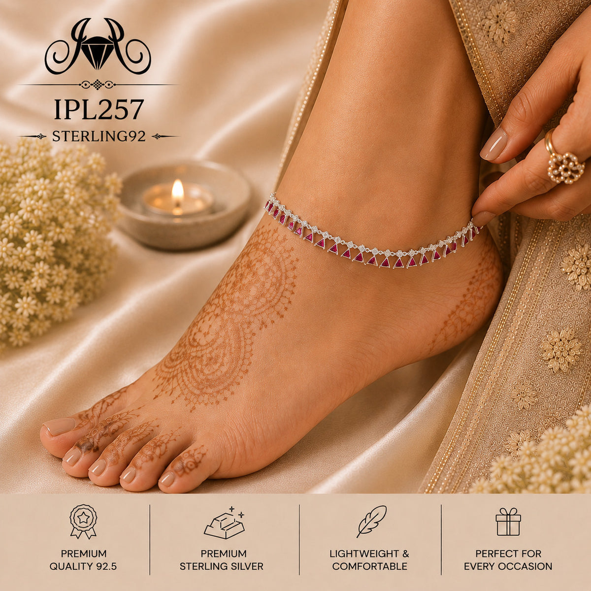 IPL257 Imported Payal wearing
