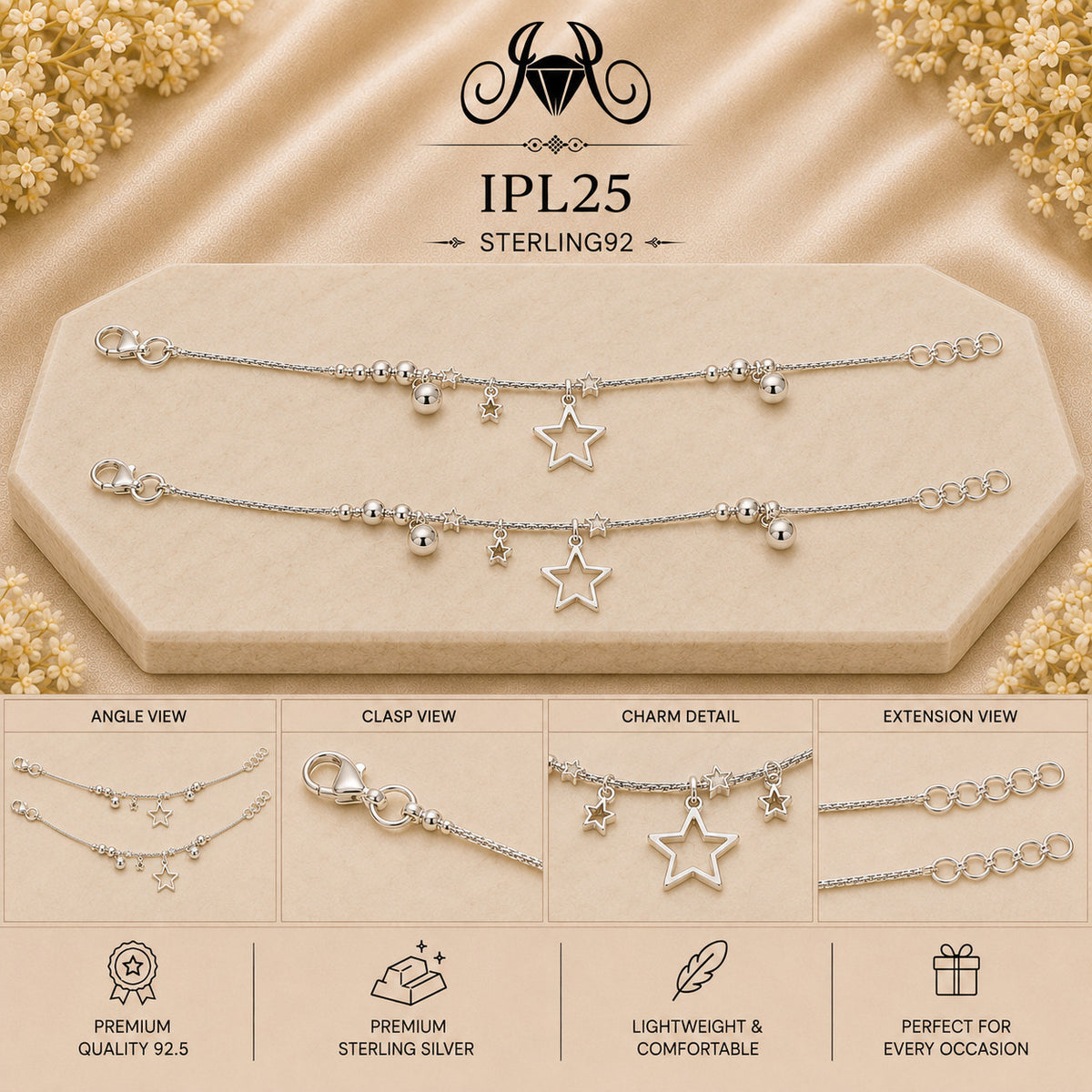 IPL25 92.5 Sterling Silver Payal Collage