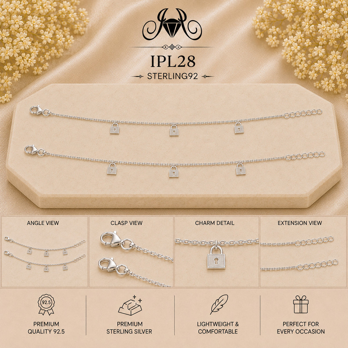 IPL28 92.5 Sterling Silver Payal Collage