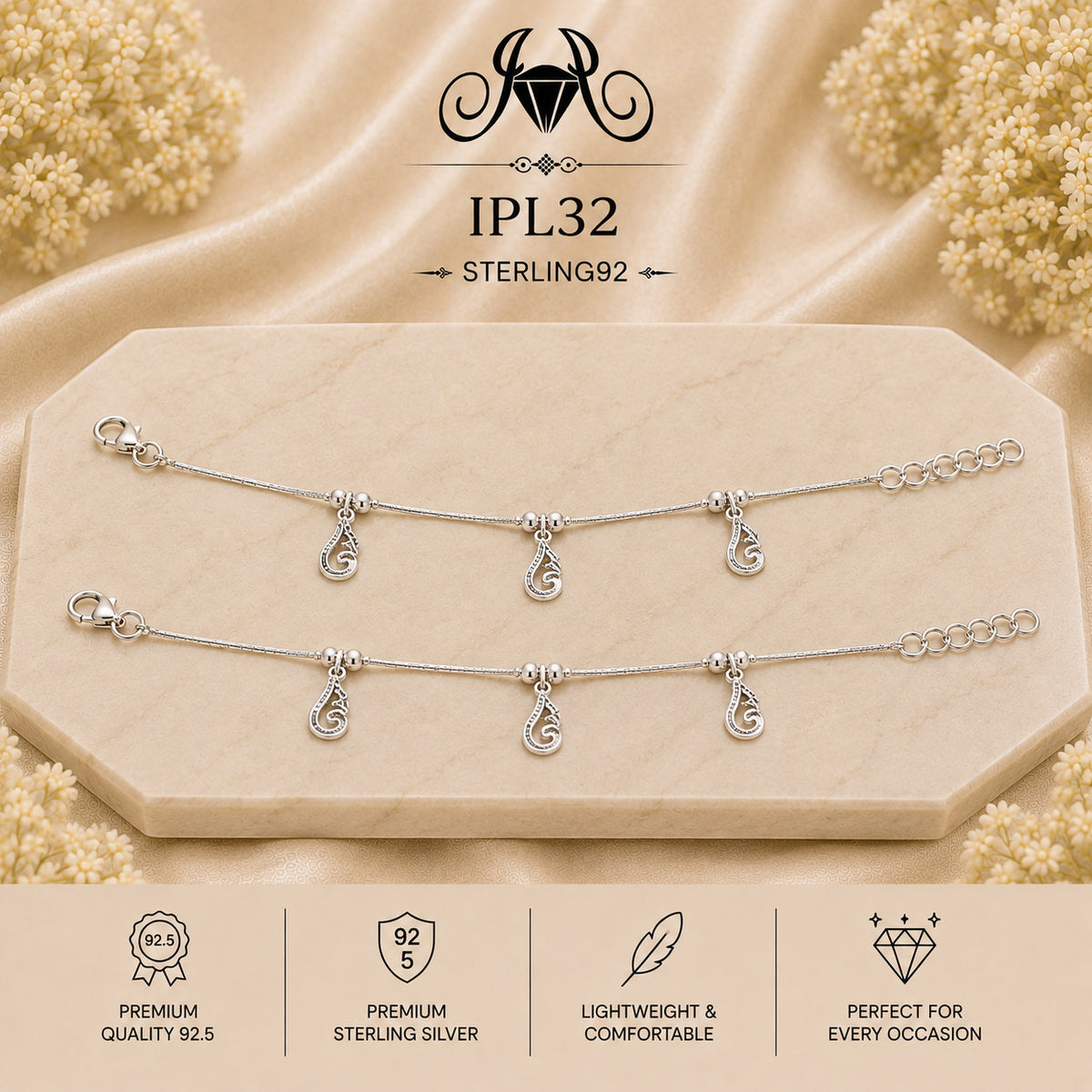 IPL32 92.5 Sterling Silver Payal Portrait