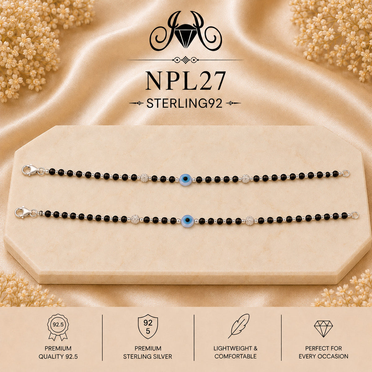 NPL27 Black Beeds Payal portrait
