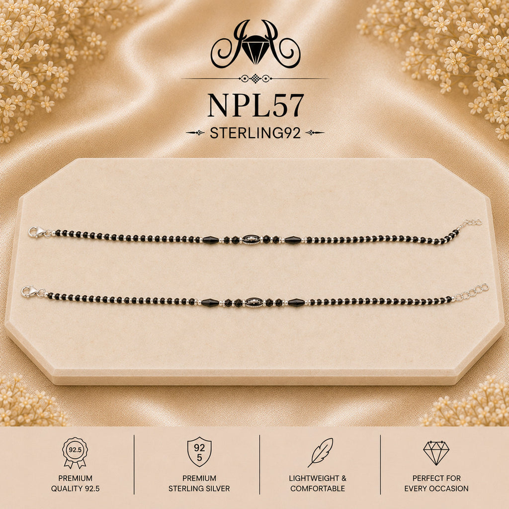 NPL57 Black Beeds Payal portrait