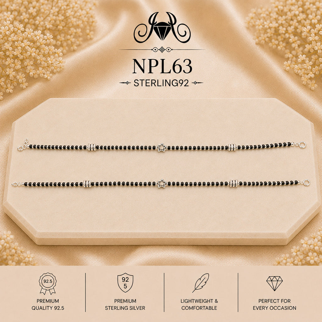 NPL63 Black Beeds Payal portrait