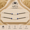 NPL72 Black Beeds Payal portrait