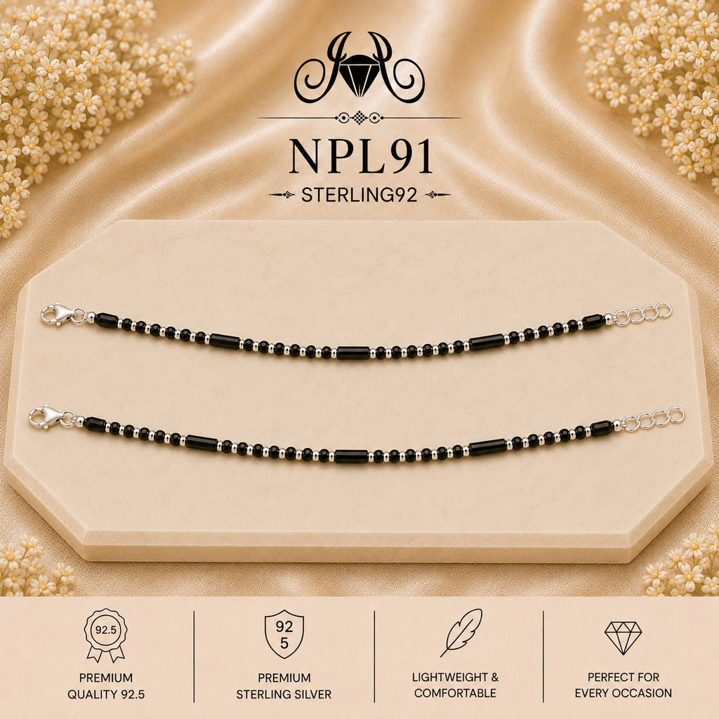 NPL91 Black Beeds Payal portrait