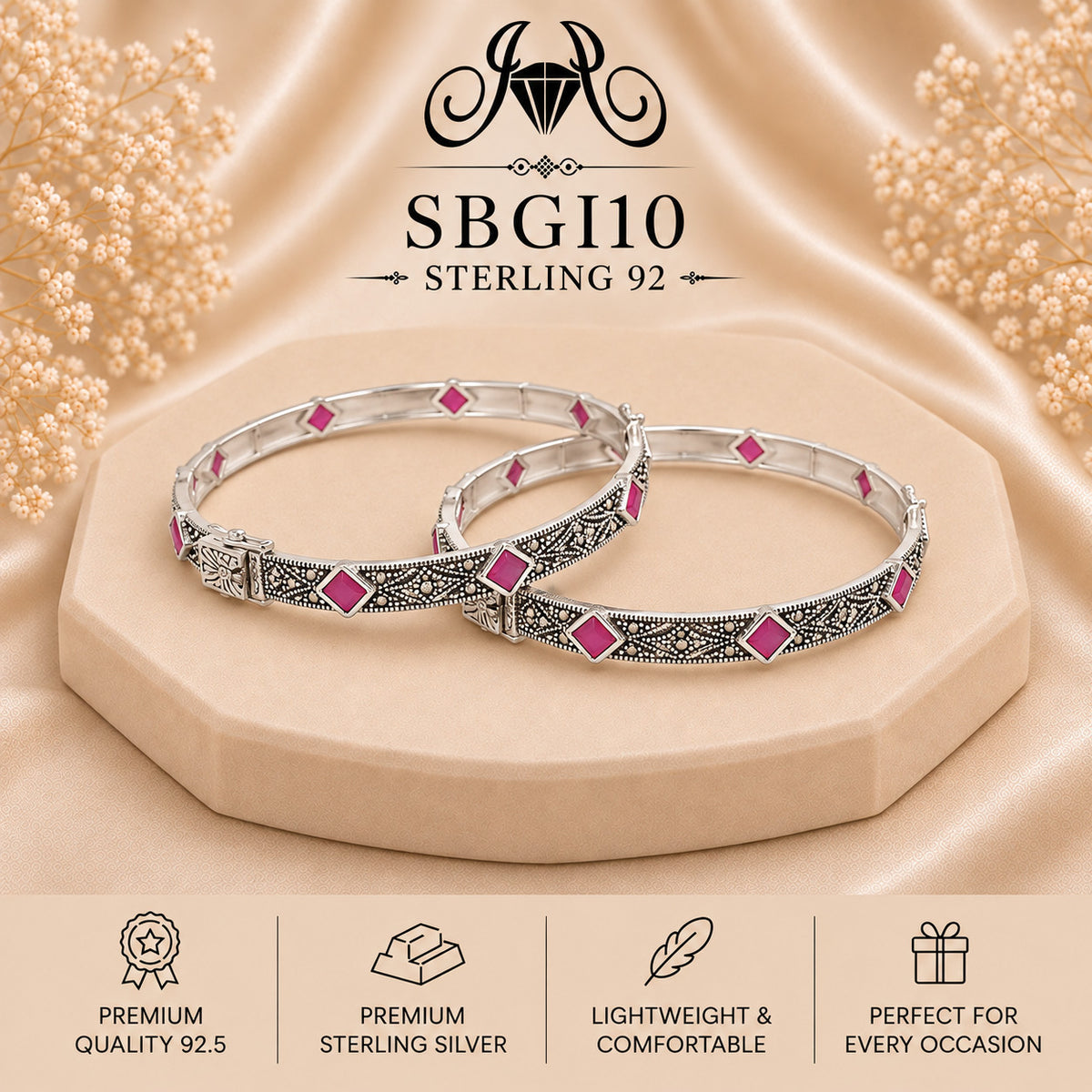 SBGI10 Sterling Silver Bangles portrait