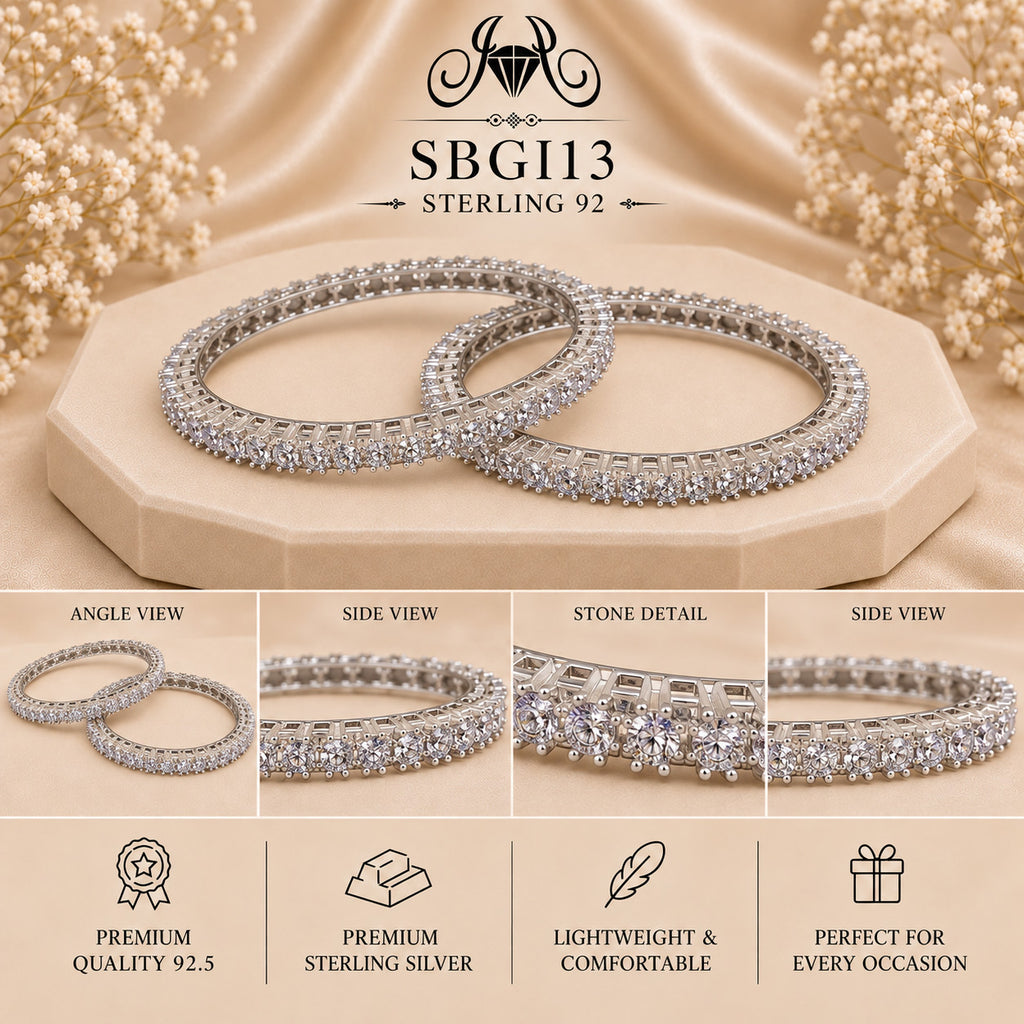 SBGI13 Sterling Silver Bangles collage