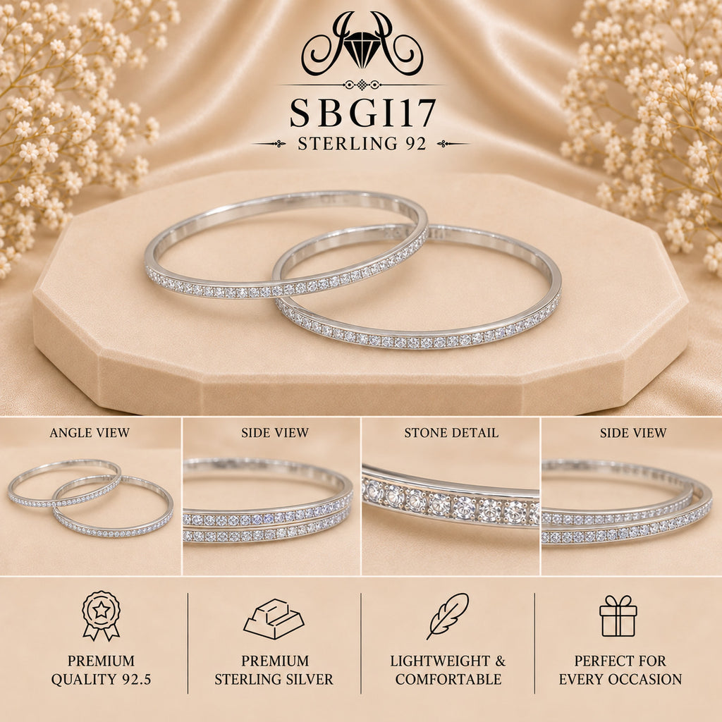 SBGI17 Sterling Silver Bangles collage