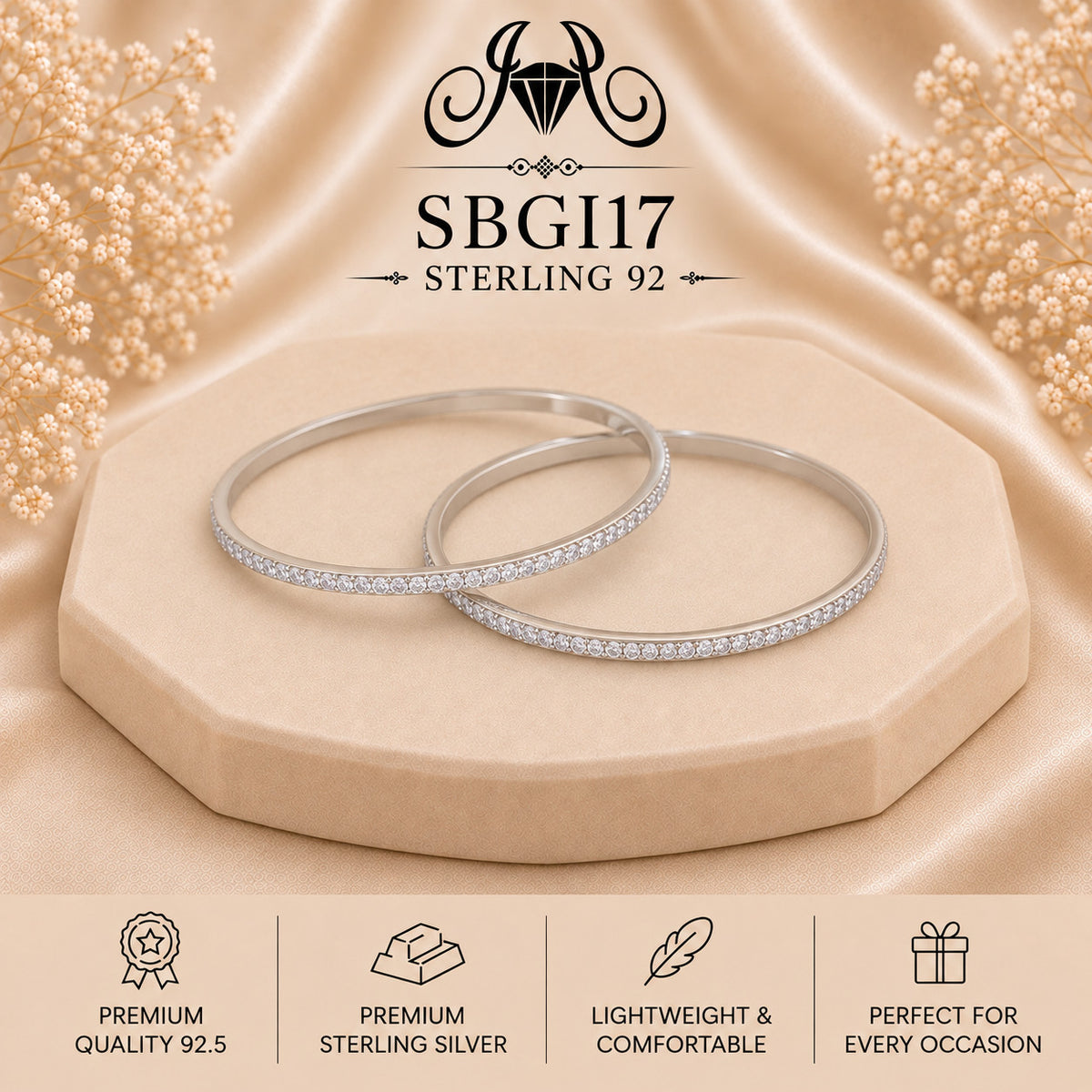 SBGI17 Sterling Silver Bangles portrait