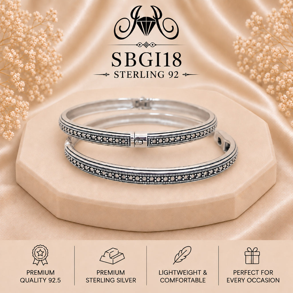 SBGI18 Sterling Silver Bangles portrait