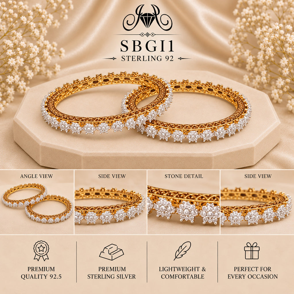 SBGI1 Sterling Silver Bangles collage