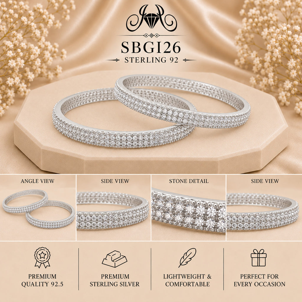 SBGI26 Sterling Silver Bangles collage