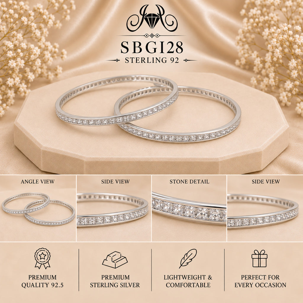 SBGI28 Sterling Silver Bangles collage