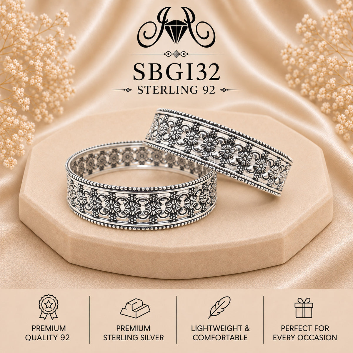 SBGI32 Sterling Silver Bangles portrait