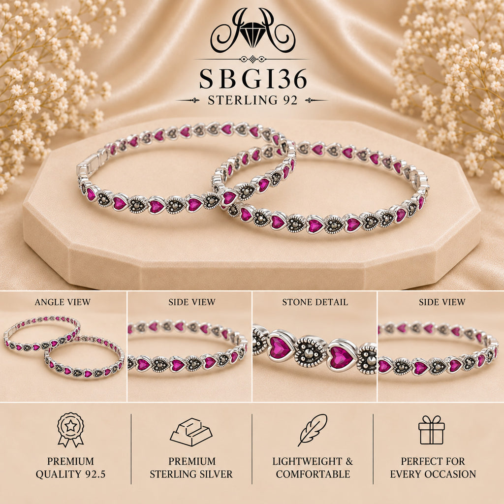 SBGI36 Sterling Silver Bangles collage