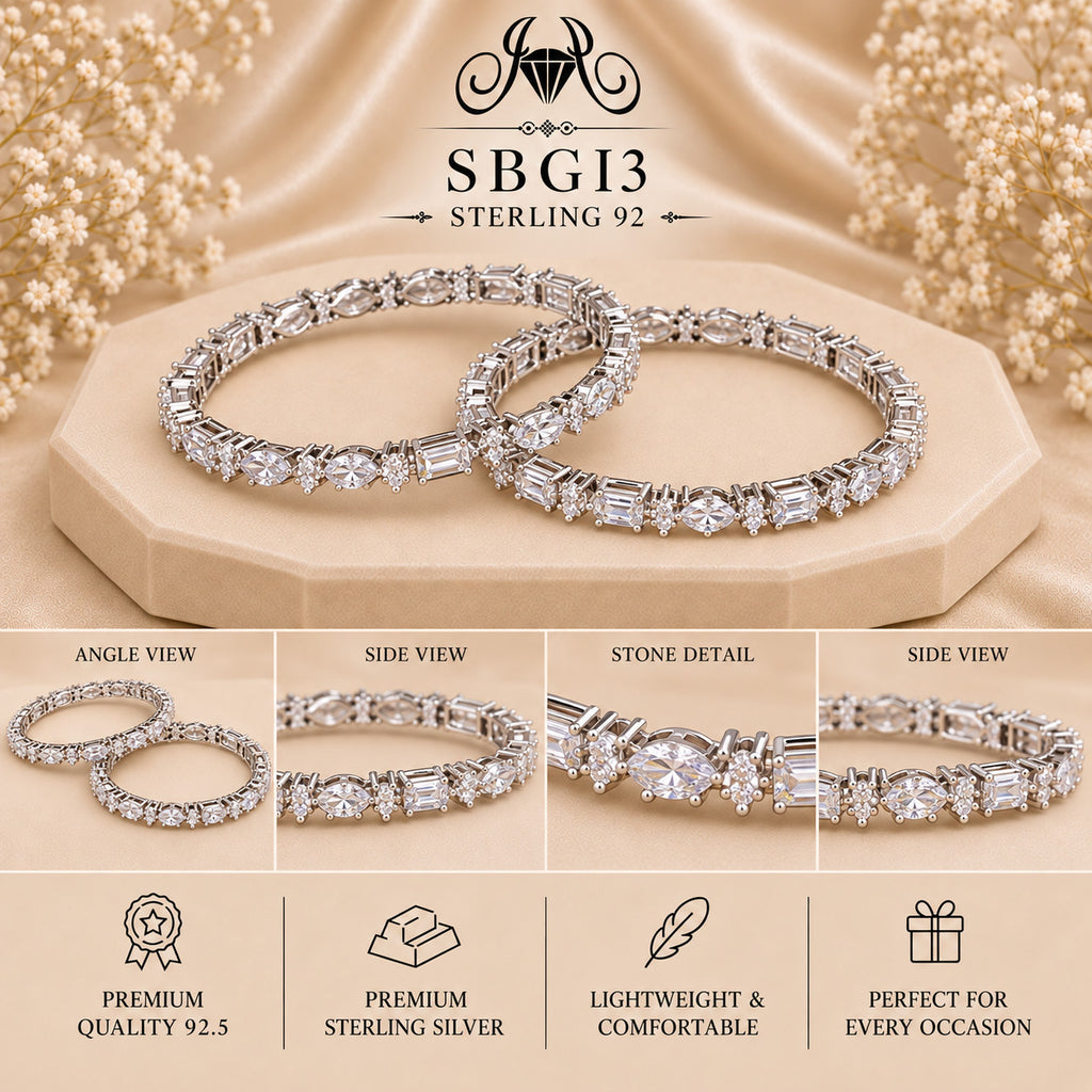 SBGI3 Sterling Silver Bangles collage