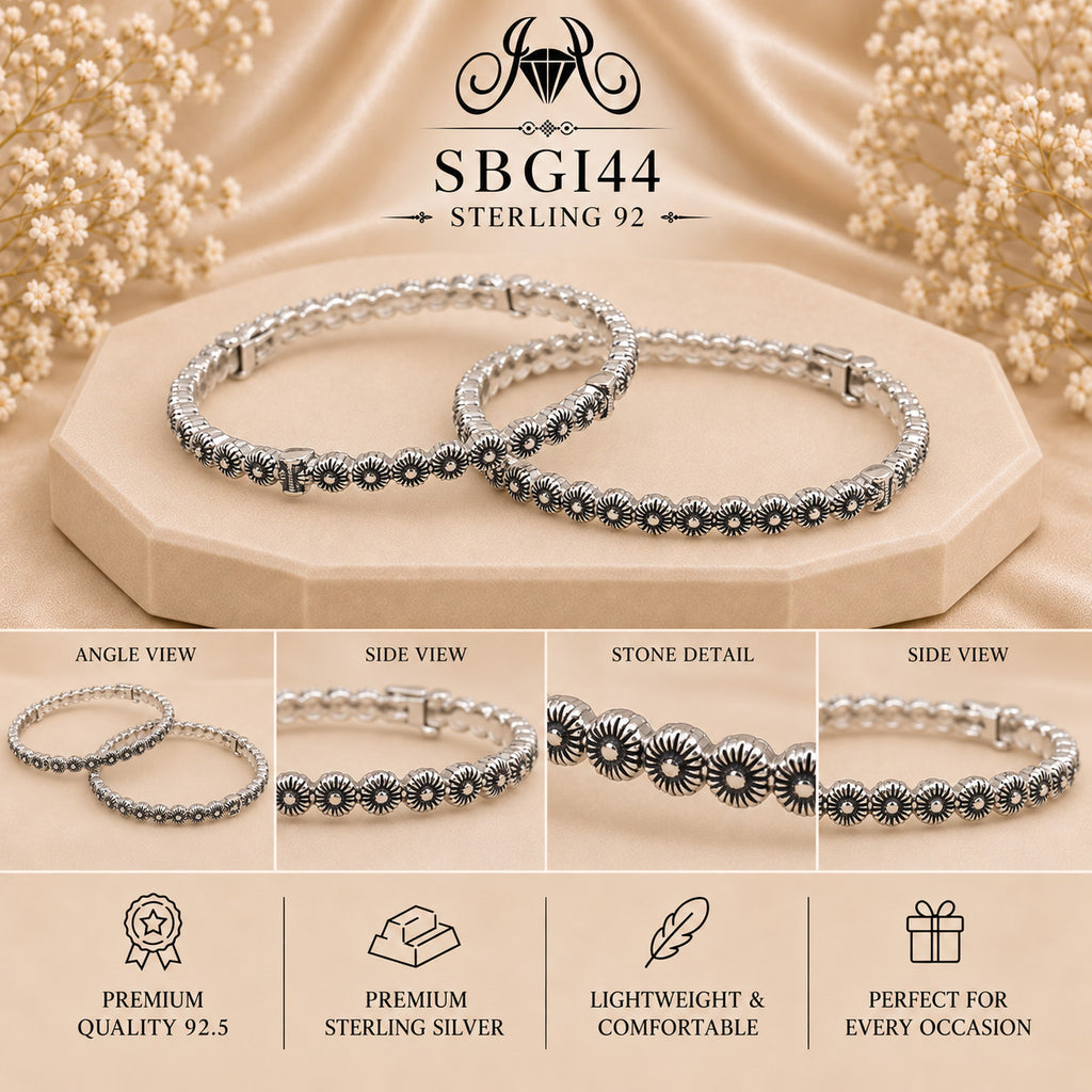 SBGI44 Sterling Silver Bangles collage