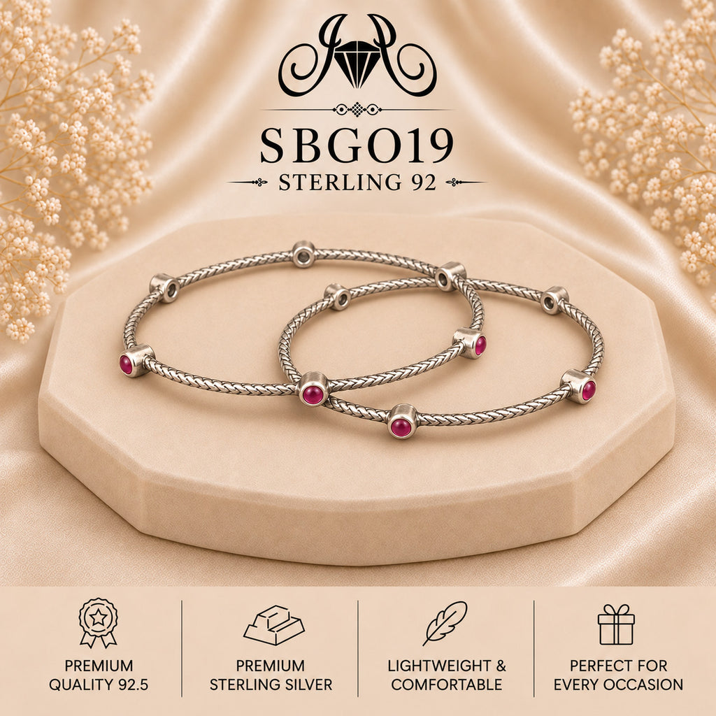 SBGO19 Sterling Silver Bangles portrait