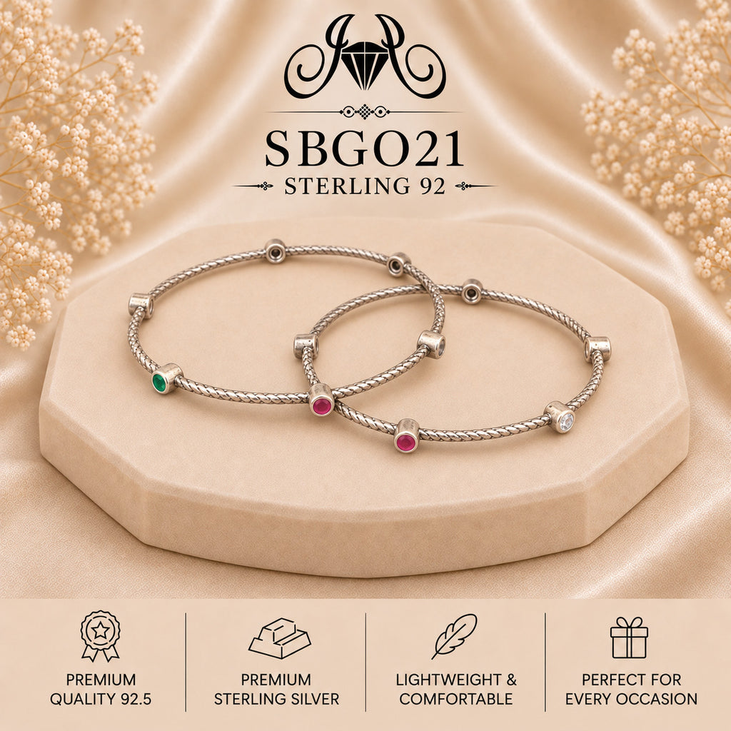 SBGO21 Sterling Silver Bangles portrait