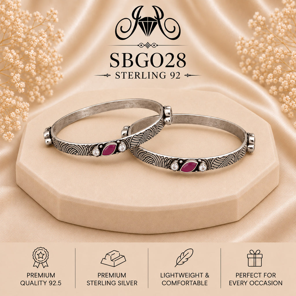 SBGO28 Sterling Silver Bangles portrait