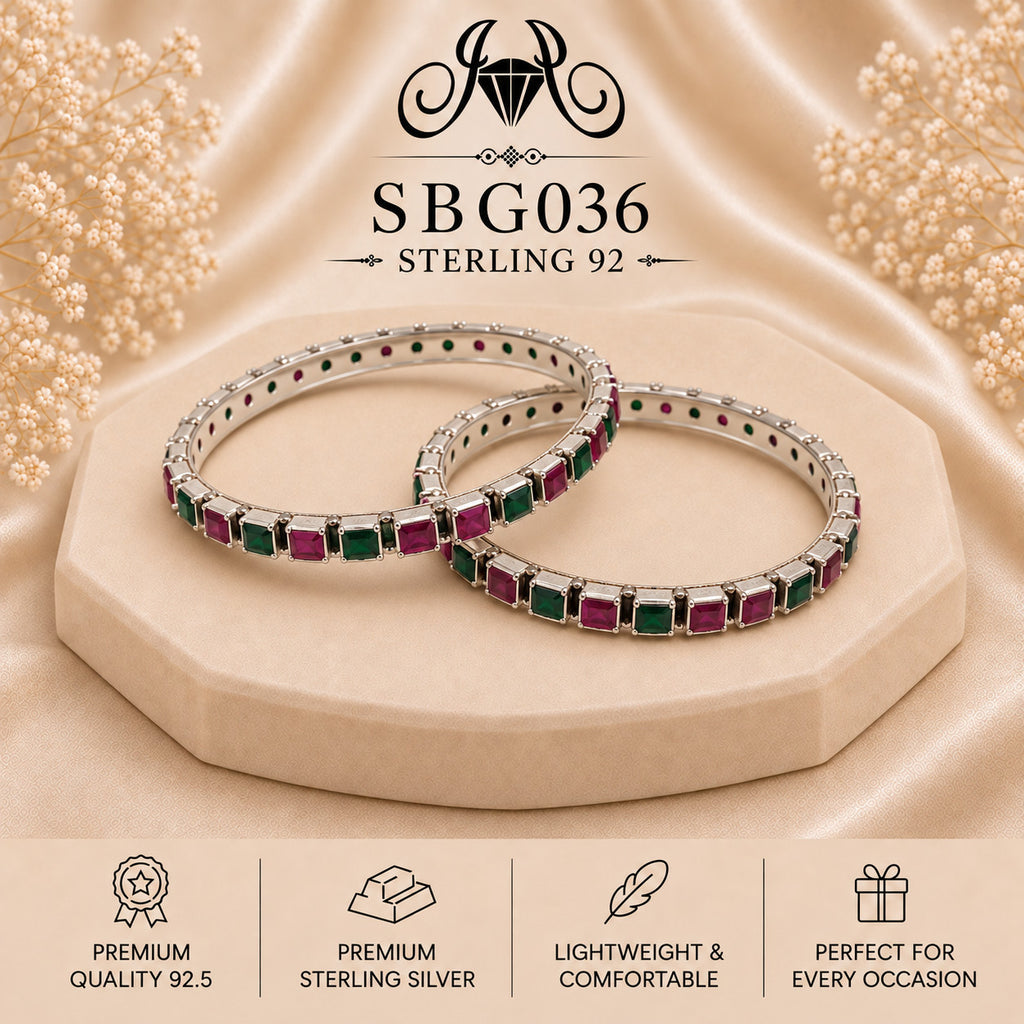 SBGO36 Sterling Silver Bangles portrait