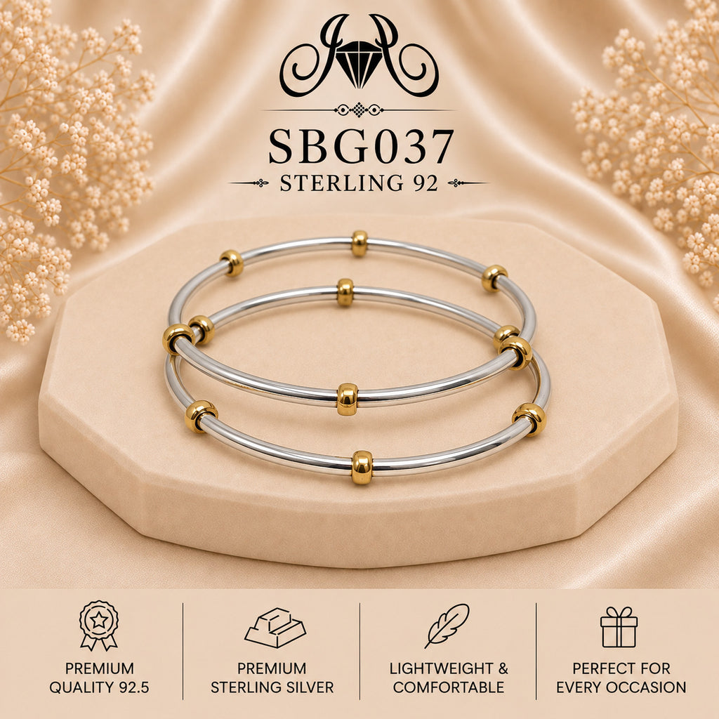 SBGO37 Sterling Silver Bangles portrait