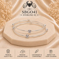 SBGO41 Sterling Silver Bangles portrait