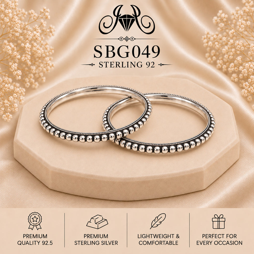SBGO49 Sterling Silver Bangles portrait