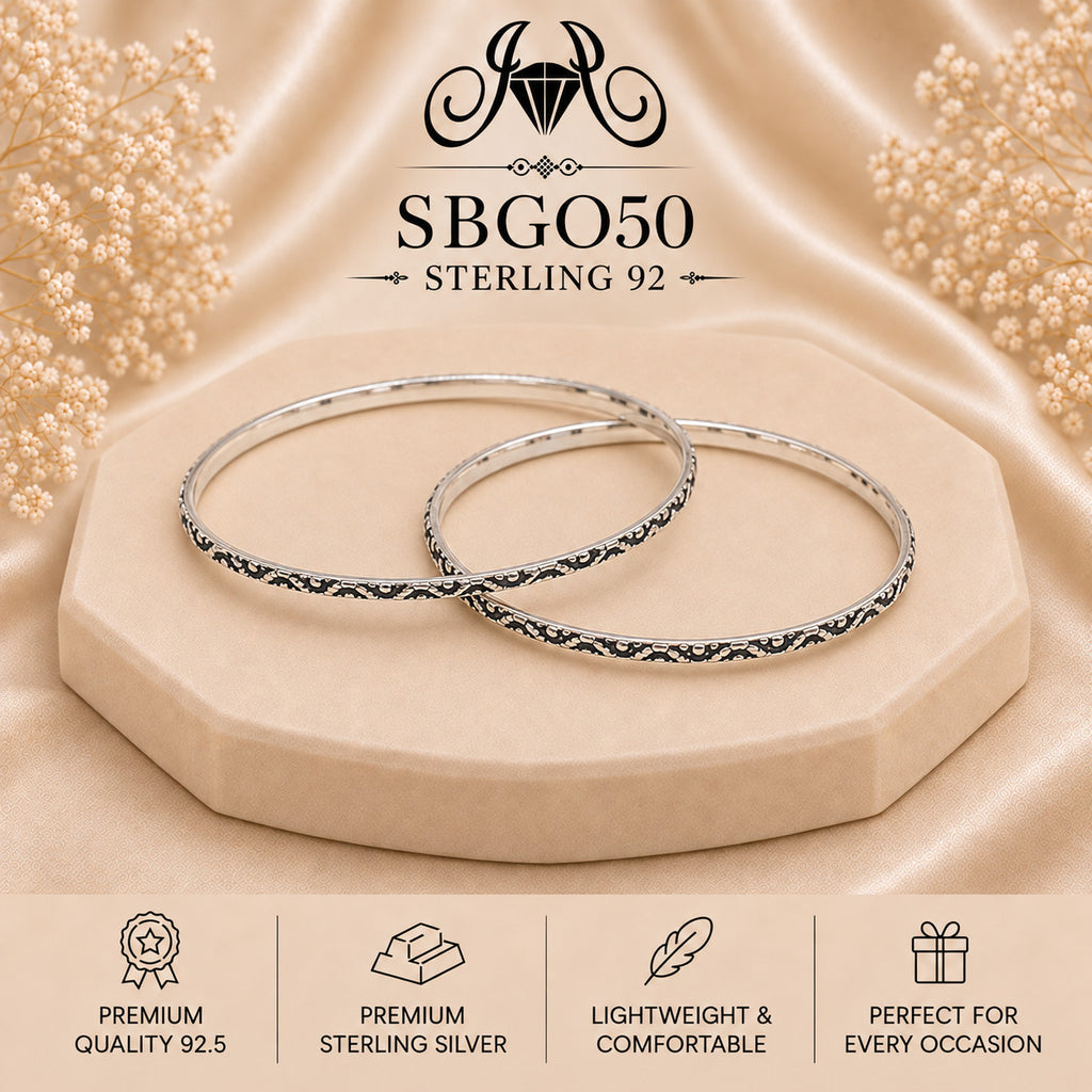 SBGO50 Sterling Silver Bangles portrait