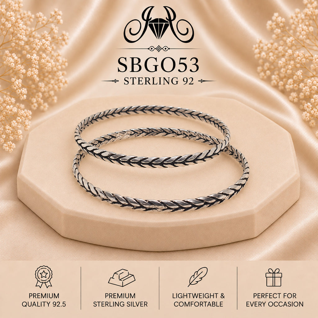 SBGO53 Sterling Silver Bangles portrait