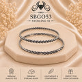 SBGO53 Sterling Silver Bangles portrait