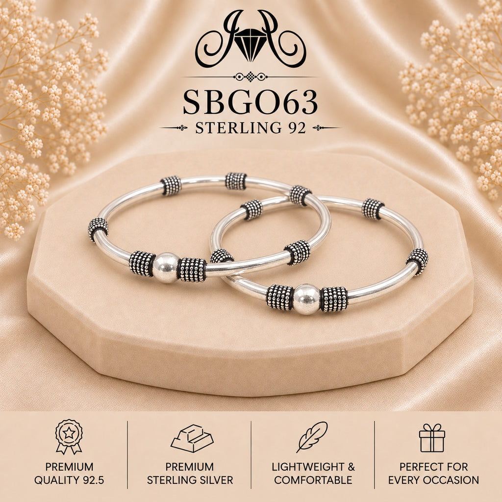SBGO63 Sterling Silver Bangles portrait