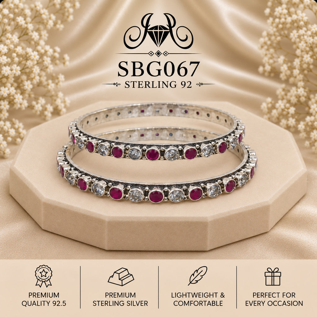 SBGO67 Sterling Silver Bangles portrait