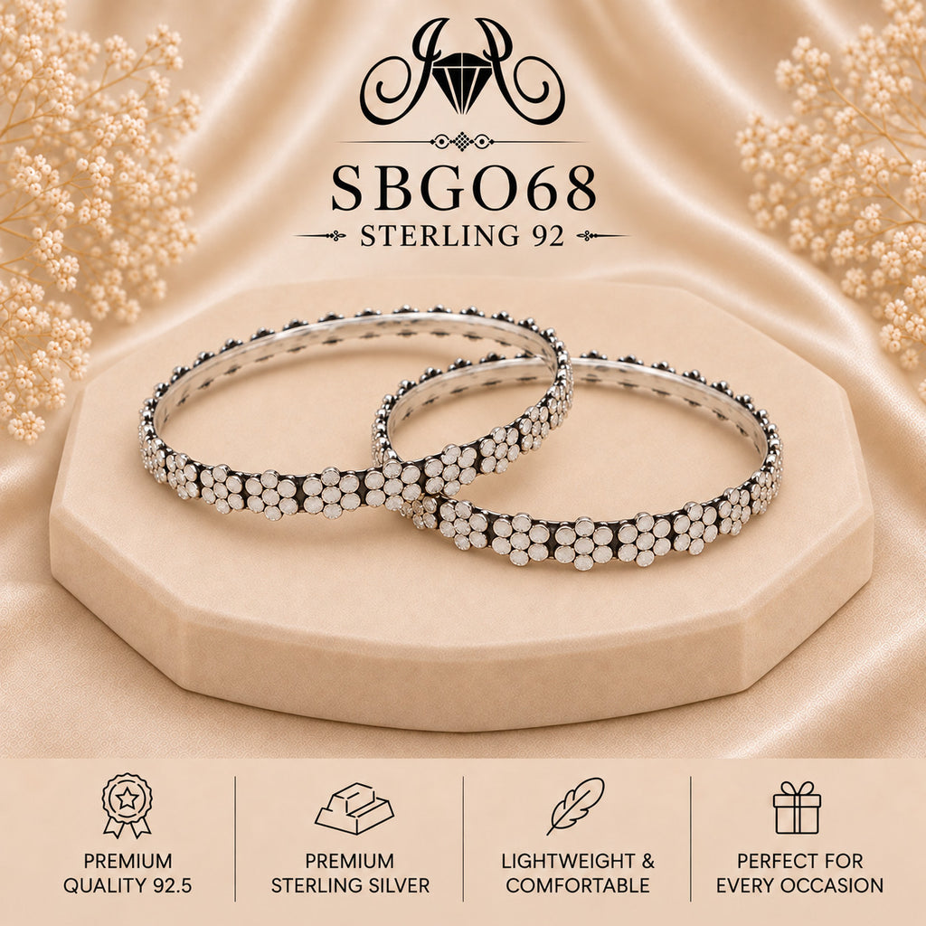 SBGO68 Sterling Silver Bangles portrait