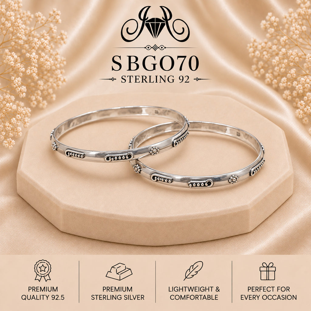 SBGO70 Sterling Silver Bangles portrait